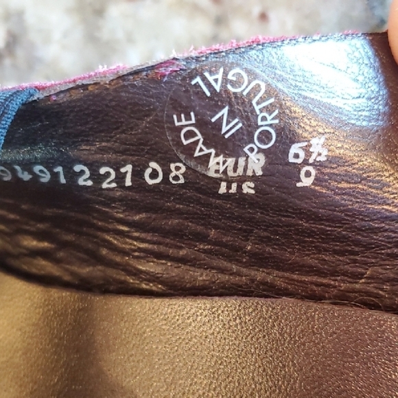 Mephisto FILONA AIR jet Red and Black Leather Sling Back Flats - Picture 3 of 10